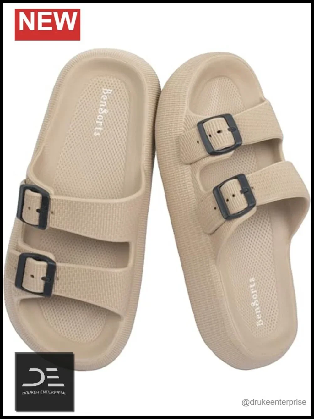 Thick Sole EVA Adjustable Buckle Sandals for Men Women